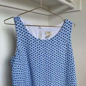 Loft Blue & White Tank Top